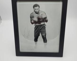 7 Joe Frazier signed framed photo