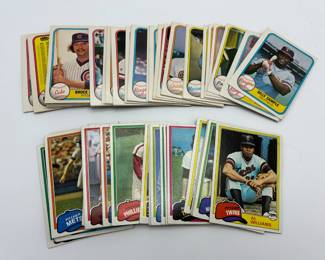 357 Lot of 1981 Fleer Topps Baseball Cards
