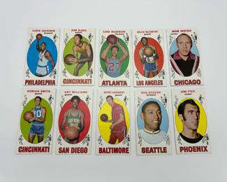 22 Lot of 10 1969 Topps Basketball Cards