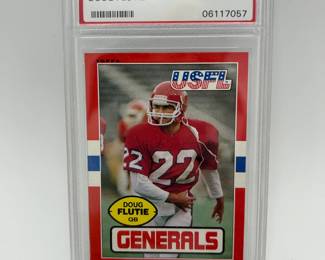 130 PSA Graded NMMT 8 1985 Doug Flutie Topps USFL Football Card