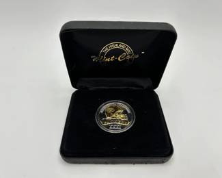 168 One Troy Ounce .999 Silver w 24k Gold Overlay Coin w COA 1,267 of 2,500 Green Bay Packers Super Bowl XXXI Champions
