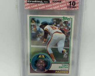 305 10 GEM Mint Graded 1983 Topps Tony Gwynn 482 Baseball Card