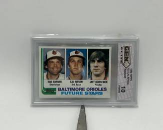 303 Gem Pristine 10 Graded 1982 Topps 21 Baltimore Orioles Future Stars Baseball Card
