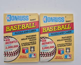 363 DONRUSS Wax Baseball Card Pack Series 1 Willie Stargel Puzzle Included 2pcs.