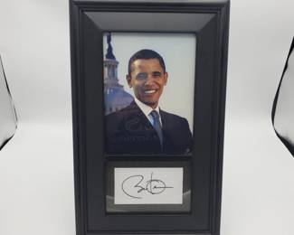 725 Barack Obama signature and photo