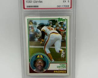 127 PSA Graded EX 5 1983 Tony Gwynn Topps Baseball Card