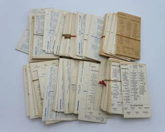 119 Lot of 1980s MLB Pitching Hitting Record Cards