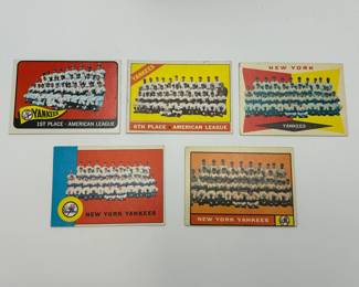 321 1960s New York Yankees Team Cards Topps 5 including possible error