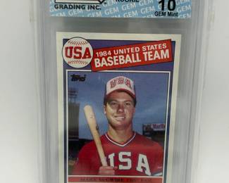 306 10 GEM Mint 1985 Topps Mark Mcgwire 401 Rookie Baseball Card