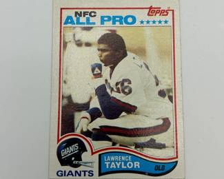 314 1982 Lawrence Taylor Topps 434 All Pro Football Card