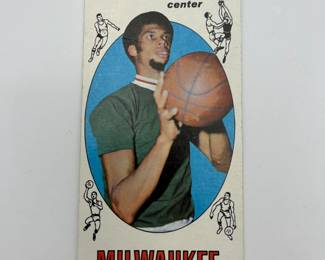 12 1969 Topps Lew Alcindor Rookie Card 25 Kareem AbdulJabbar