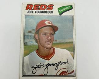 331 1977 Joel Youngblood Topps Baseball Card 548, Misprint 