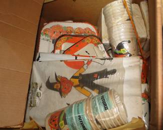 Vintage Halloween paper products