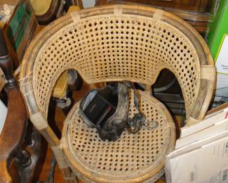 Antique wicker chair