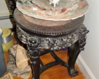 Antique marble top table