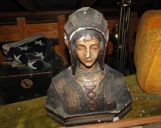 Vintage Indian sculpture chalkware