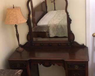 Antique Vanity with Mirror