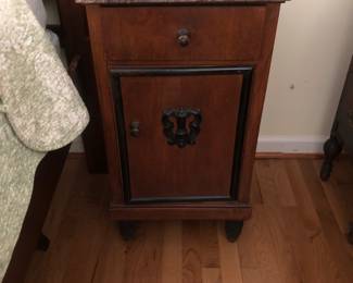 Marble Top Cabinet with Drawer