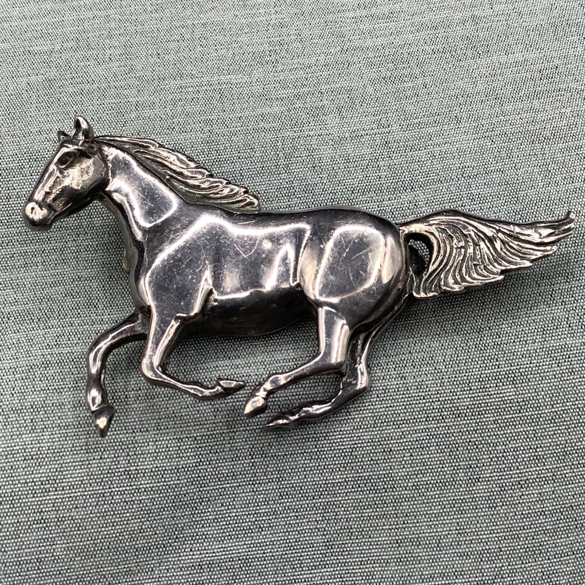 Sterling Silver Horse Brooch