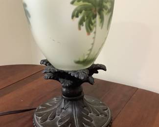 Reverse painted lamp