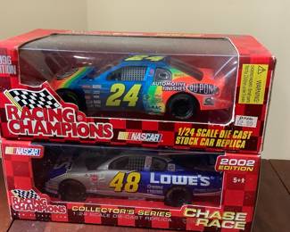 Race cars in box