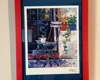 Dani Shkelqim Paris Outdoor Cafe Scene with COA