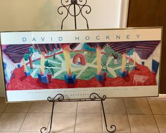 MCM David Hockney poster with book and articles