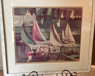 "Sails" Signed And Numbered Limited Edition Lithograph By Robert Swedroe