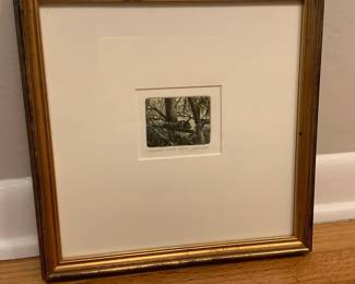 Etching by J Sutter Blair, signed and number limited edition