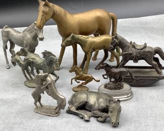 Metal horses