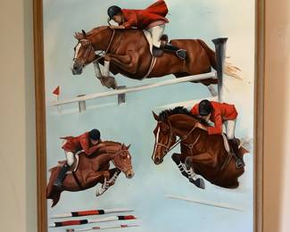 Signed acrylic painting