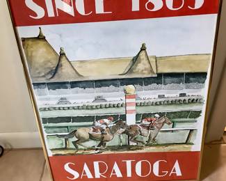 Saratoga Horse Racing Poster