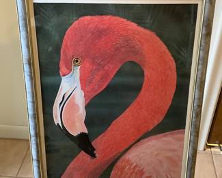 Airbrushed Flamingo By Sarah Dean-Colle
