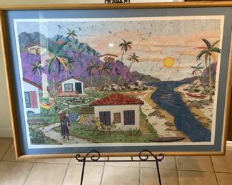 Signed Jamaican Art Work, Andrea Meloff