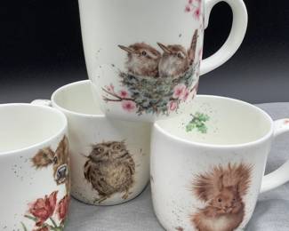 Royal Worcester, Wrendale Designs Mugs By Hannah Dale