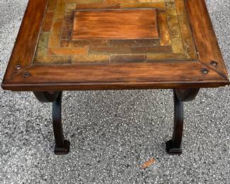Table with iron legs