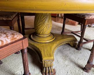Base of Dining Table - painted in the 60's
