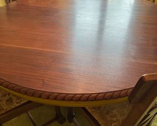 Top of Dining Table, with 8 Chairs