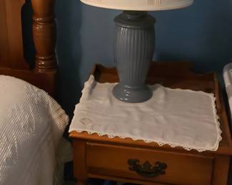 side table - wear on top surface (lamp and other items not included)
