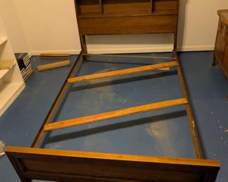 queen size headboard, footboard and rails $50