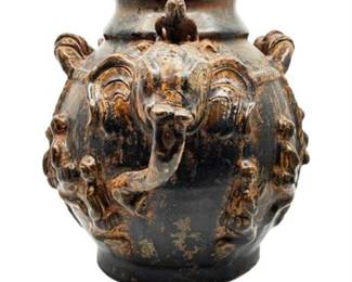 Lot 017-236
Southeast Asian Elephant Pot