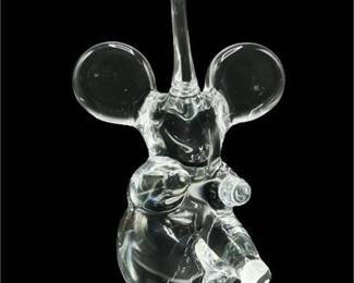 Lot 004
Daum, France, Trumpeting Crystal Elephant Figurine