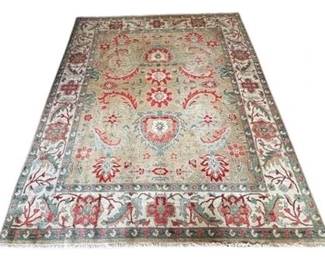 Lot 006-227
Indian Hand Knotted Wool Area Rug, Room Size