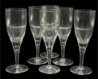 Lot 035
Skruf Stockholm Teardrop Wine Glasses, Set of Six (6)