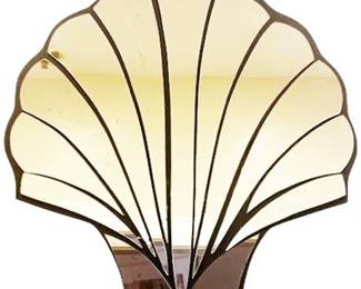 Lot 217 \
1970s Decorator Shell Design Wall Mirror
