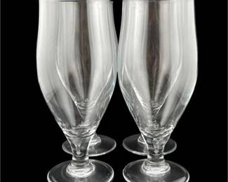 Lot 081
Four French Cervoise Pilsner Glasses