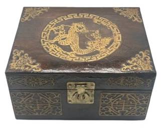 Lot 100-126
Chinese Rosewood Dragon Box