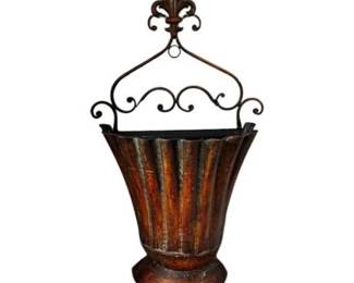 Lot 194
Large Ornate Decorative Metal Wall Planter