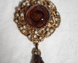 large antique brooch