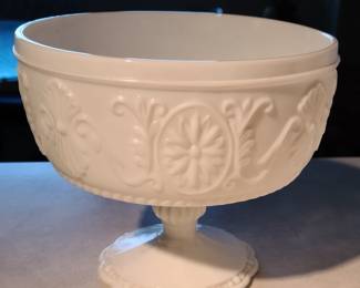 Vintage White Milk Glass